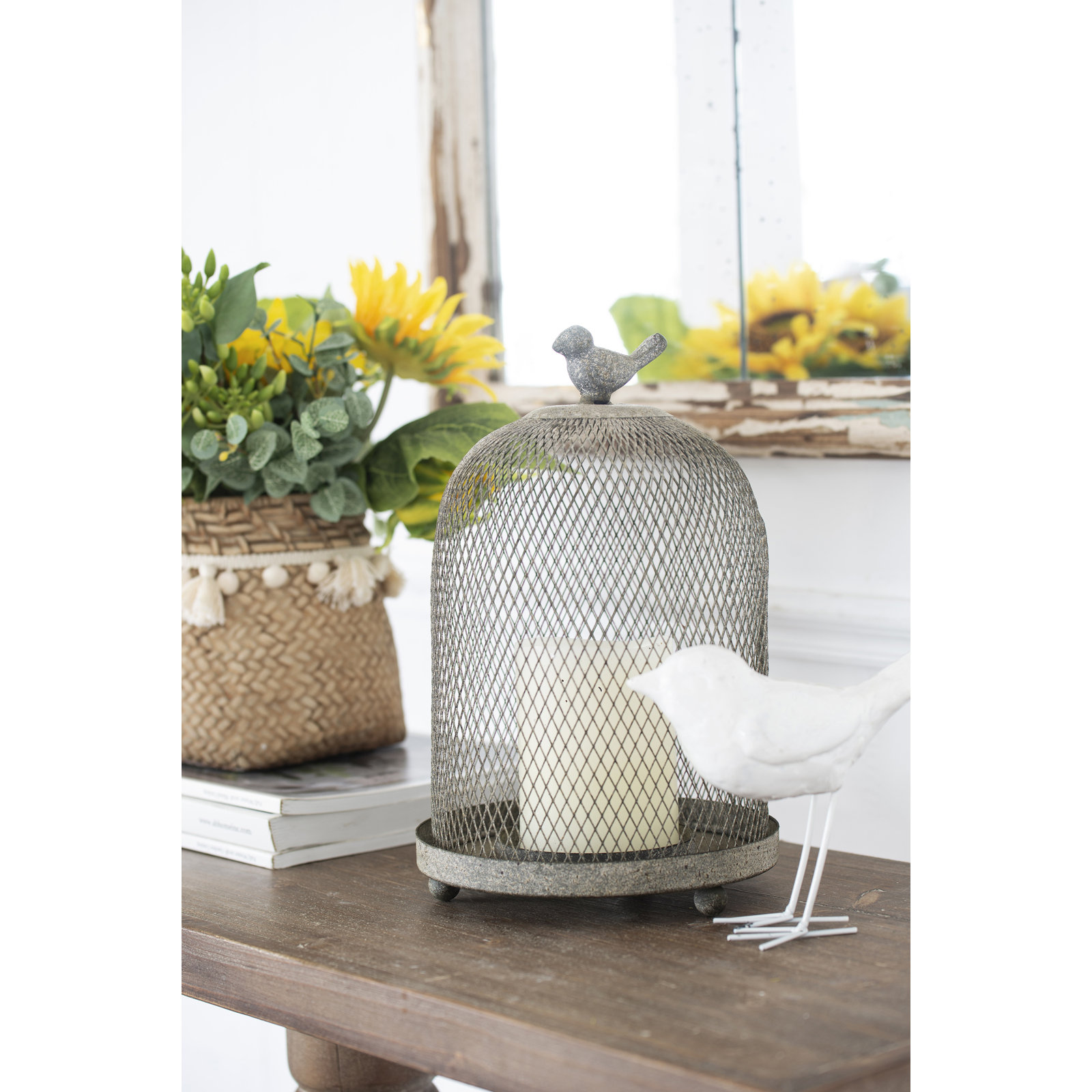 2-Piece Iron Lantern Set