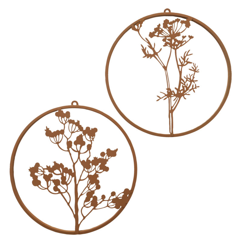 Handmade Plants & Flowers Wall Decor on Metal
