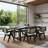 Granita Trestle Base Rectangular Dining Table-1845097251