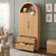 Armoire de cuisine en bois avec 2 tiroirs et 8 tablettes de porte réglables-1356887468