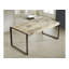Factory Solid Wood Top Metal Base Dining Table-47851772