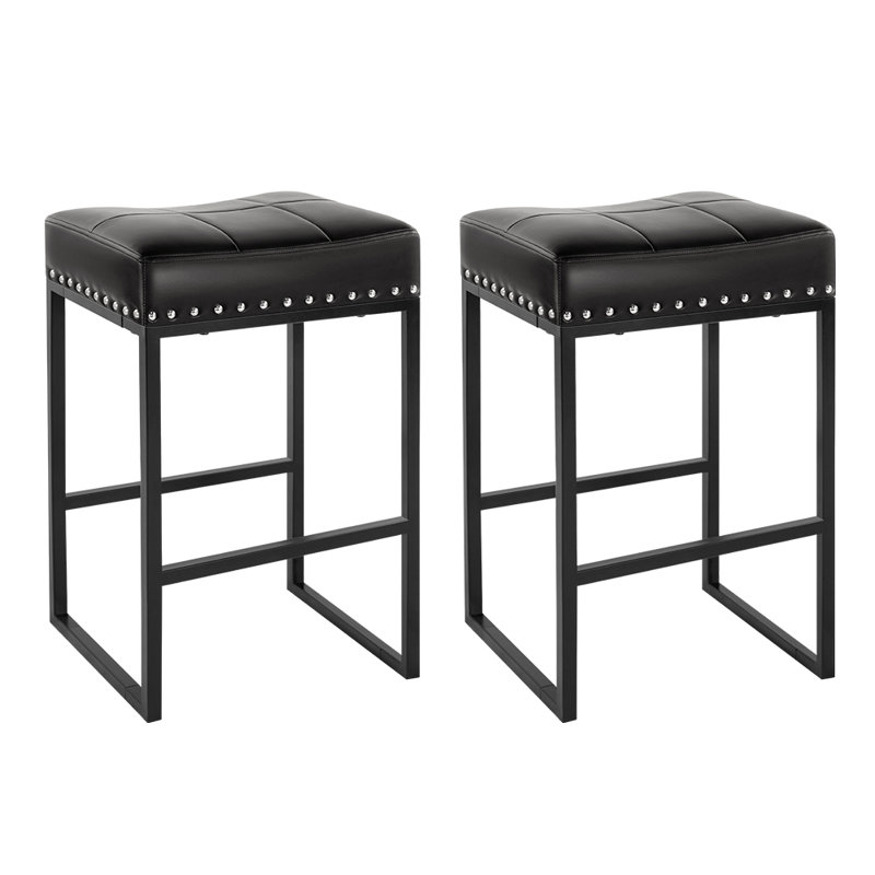 Tabouret de bar 24,6 po Missick, Noir