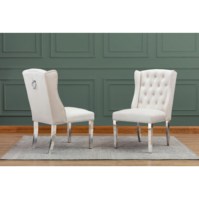 Manawa Tufted Velvet Upholstered Side Chair by Rosdorf Park