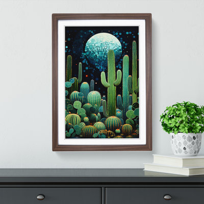 Cactus Orphism - Framed Print