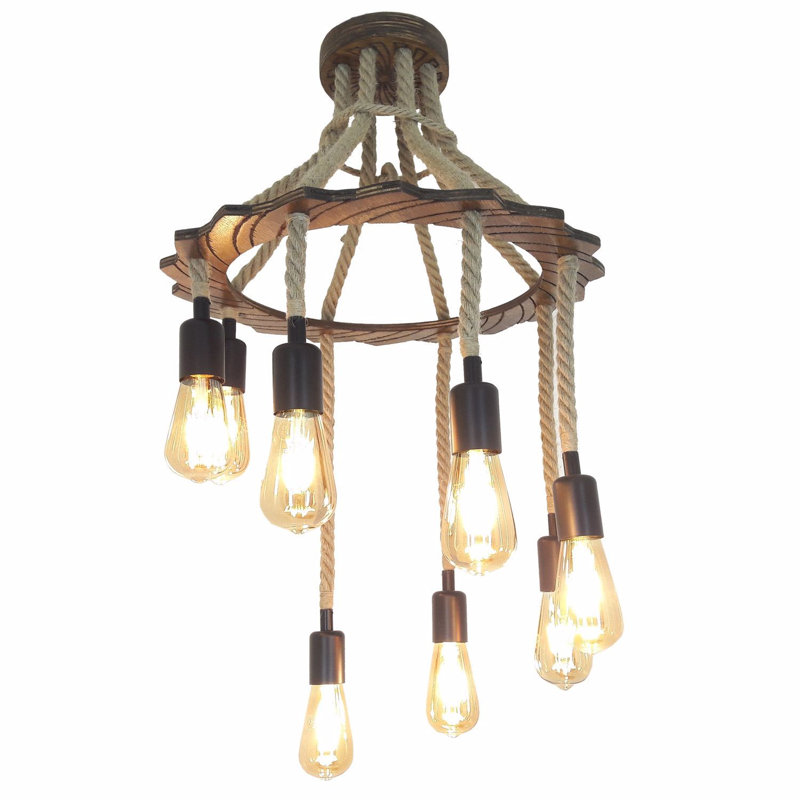 Lustre unique à 8 lumières Pimentel