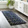 Glam Navy Blue Gold Area Rug