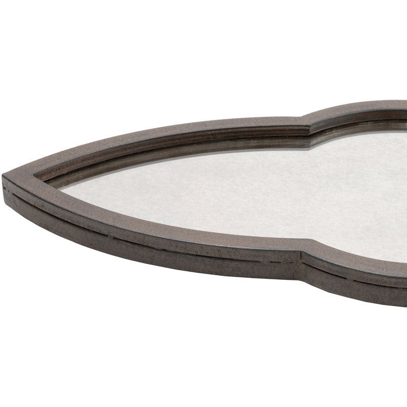 Iron Flat Wall Mirror, Brown