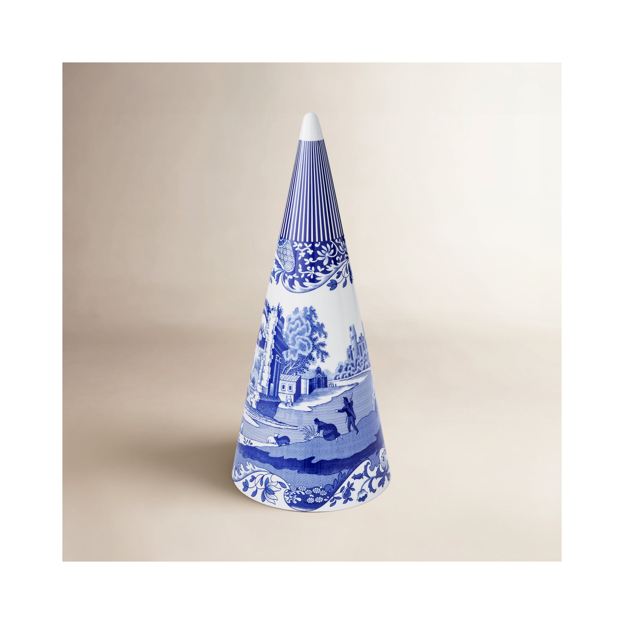 Spode Blue Italian Topiary 13"