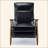 Wood Arm Push Back Recliner