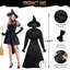 5-Piece 4.26 ft Lighted Halloween Witch Circle Outdoor Yard Decorations