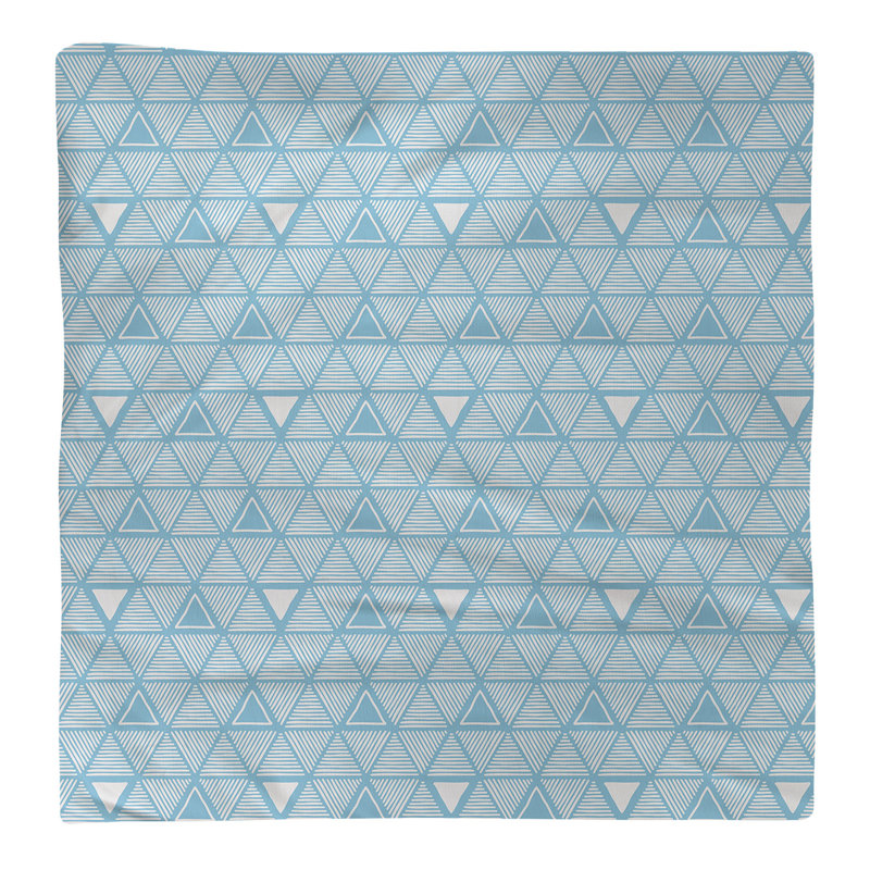 Jordao Cotton Abstract Square Napkin, 0.1" H x 22" W x 22" D, Light Teal