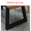 Ensemble de table de salle à manger moderne en bois massif de style nordique-106778331