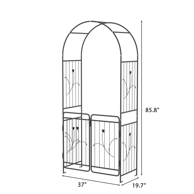 Arche de jardin en métal