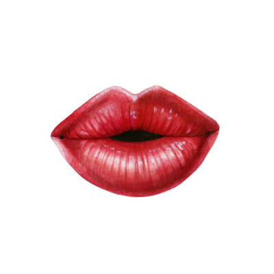 Emotion Lips I by Grace Popp - Wrapped Canvas Print