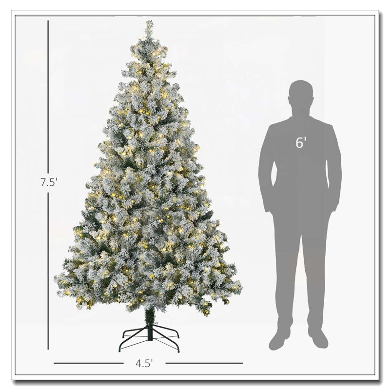 Arbre de Noël artificiel 7,5 pi, H 7,5 pi