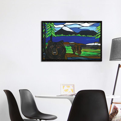 Bear Photobomb 1 Piece Painting on Canvas