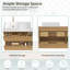 Meuble-lavabo flottant double 72 po Newark