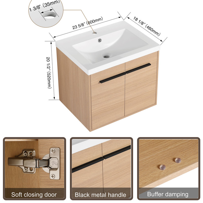 Meuble-lavabo avec lavabo pour la salle de bain
