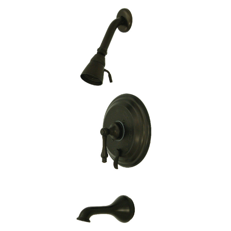 Kingston Brass Single-Handle Pressure Balanced Tub and Shower Faucet, Trim Only, Oil Rubbed Bronze