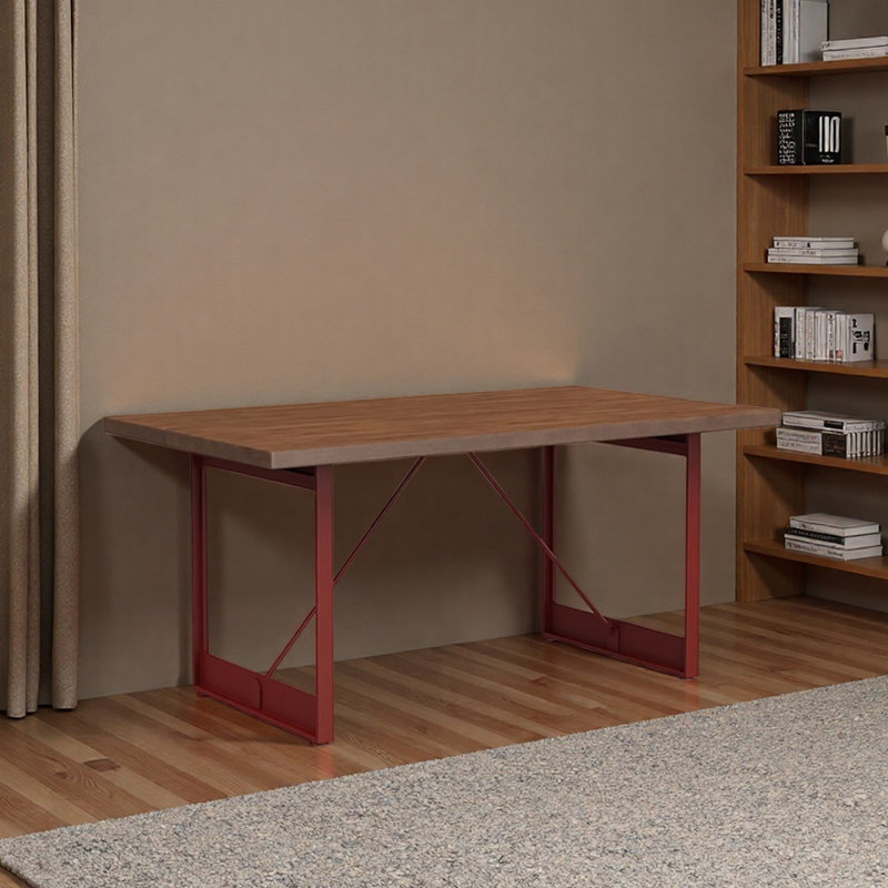 Bureau d'écriture rectangulaire à design rétro, H 29,52 po x l 70,86 po x P 27,55 po
