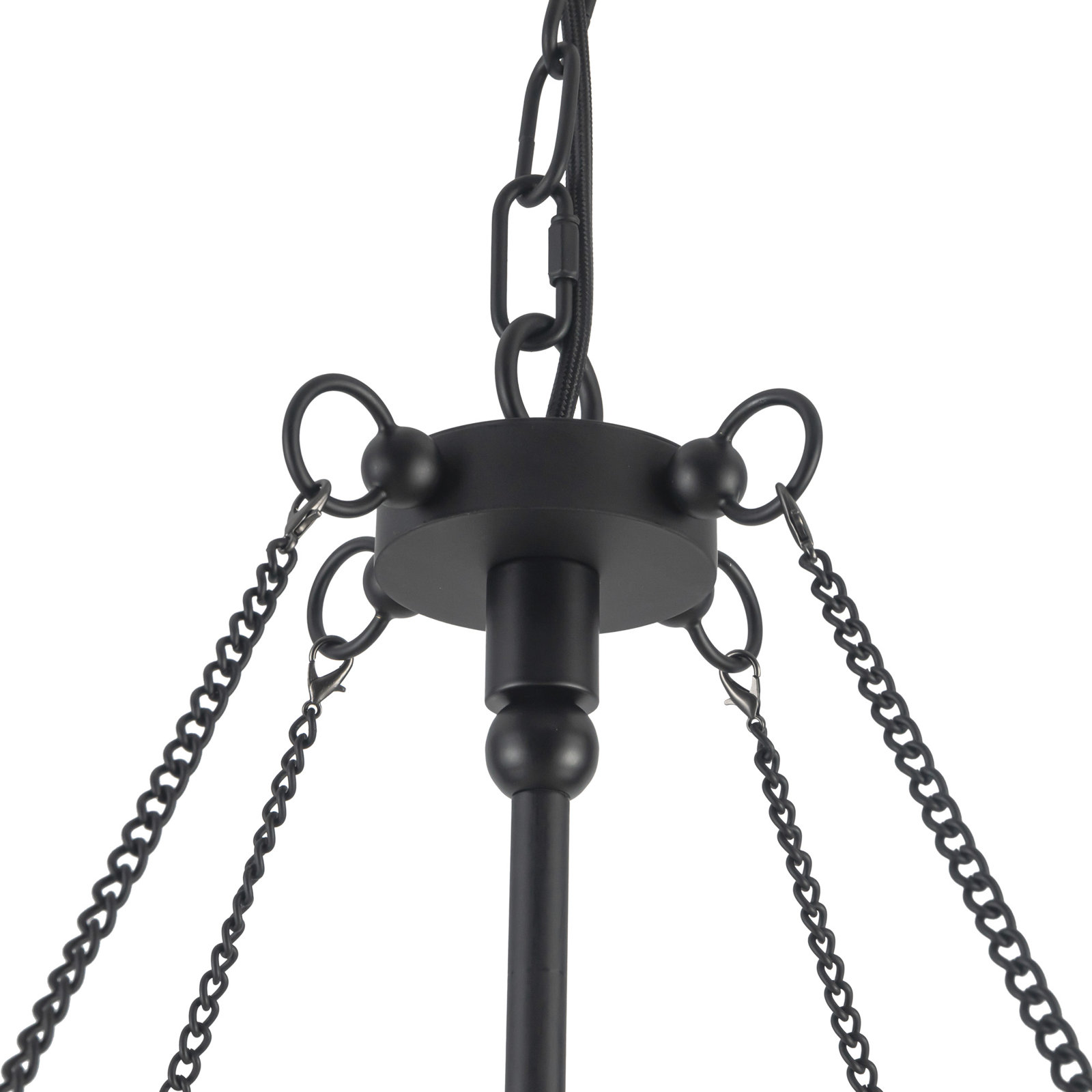 Crosby 4-Light Chandelier, Black