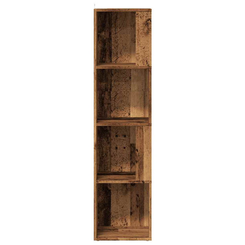 Amasya 33cm W Bookcase, Reclaimed Wood, (3 shelves) 132cm H x 33cm W x 33cm D