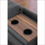 Canapés modulaires de 98 po de large faisant face à la gauche avec repose-pieds | Lin | Gris foncé-1112819332