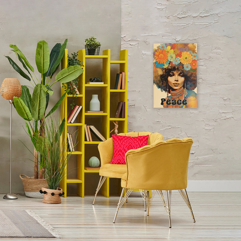 «Peace Groovy Afro Girl», par Sasha