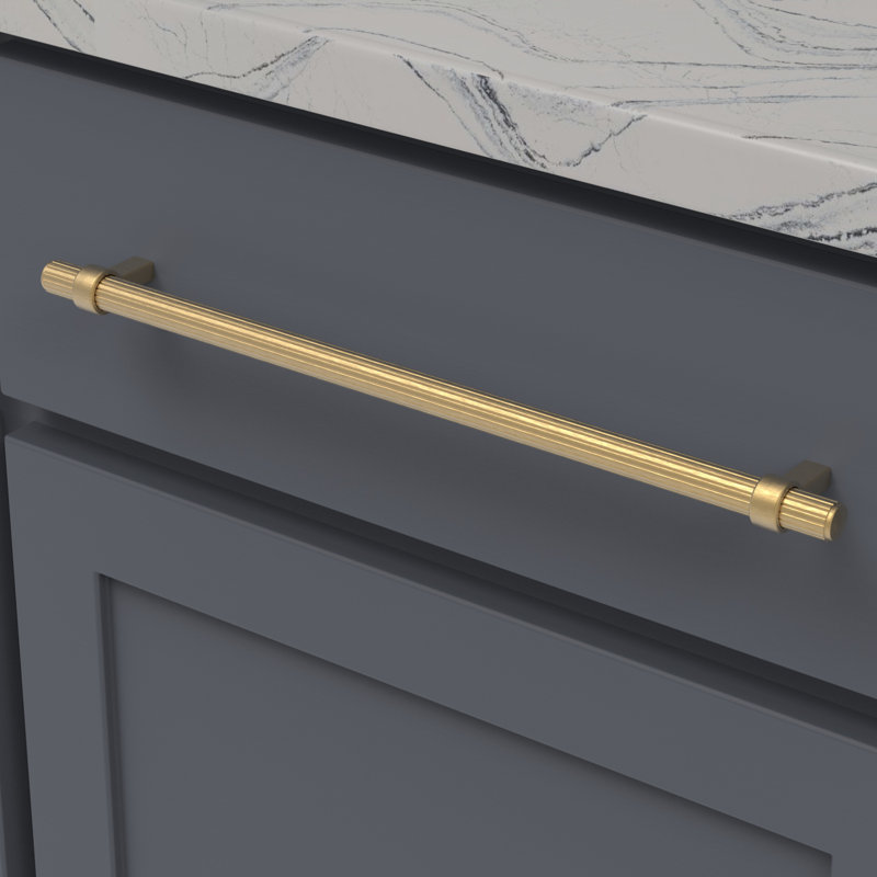 Sinclaire Bar / Handle Pull, Brushed Golden Brass, 12, 0.75