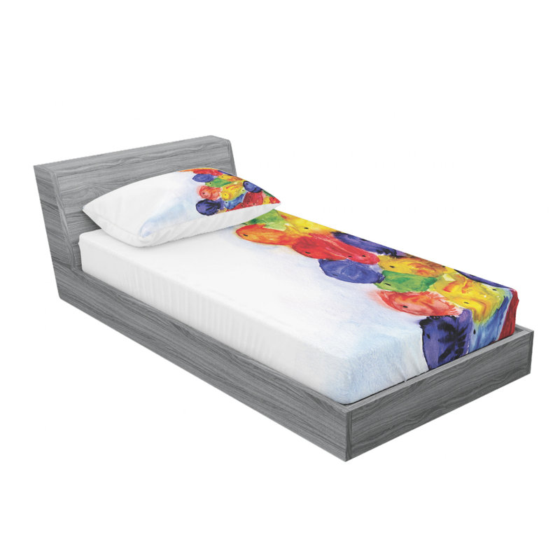 Microfiber Sheet Set, Twin Sheet Set with Fitted Sheet