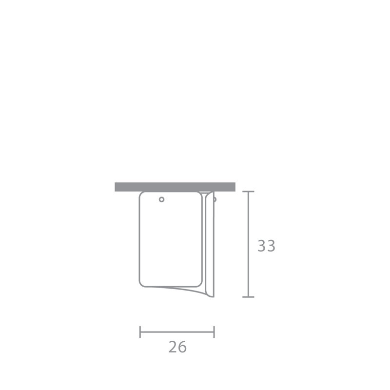 Papiro Glass Flush Mount, Satin Crystal, Light Grey