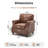 Upholstered Accent Chair Faux Leather Rolled Armchair-448264189