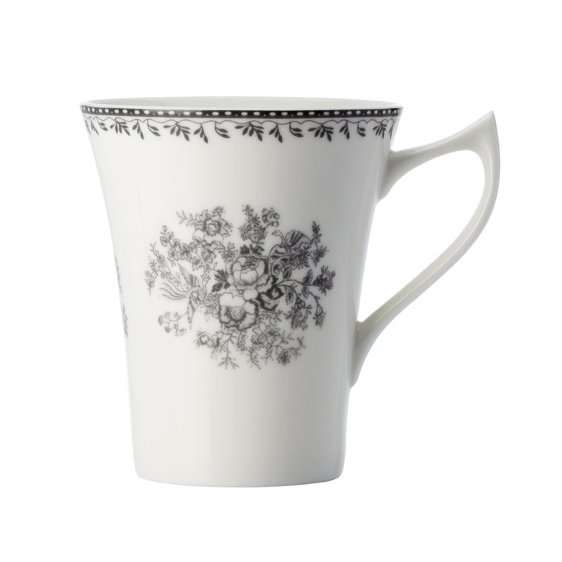 Mugs Lancaster, 13 oz, par Luzerne, Blanc chaud / gris
