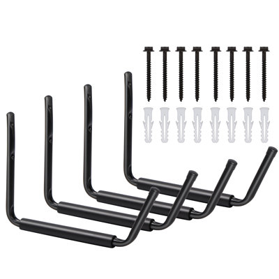 True & Tidy Heavy Duty Steel Hooks 4 PC