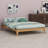 Solid Dry Bamboo Wood Platform Bed Frame-55753107