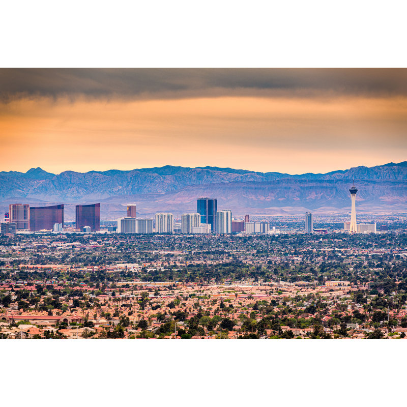 Las Vegas, Nevada, États-Unis - Photographie sur toile tendue, H 8 po x l 12 po x P 1,25 po