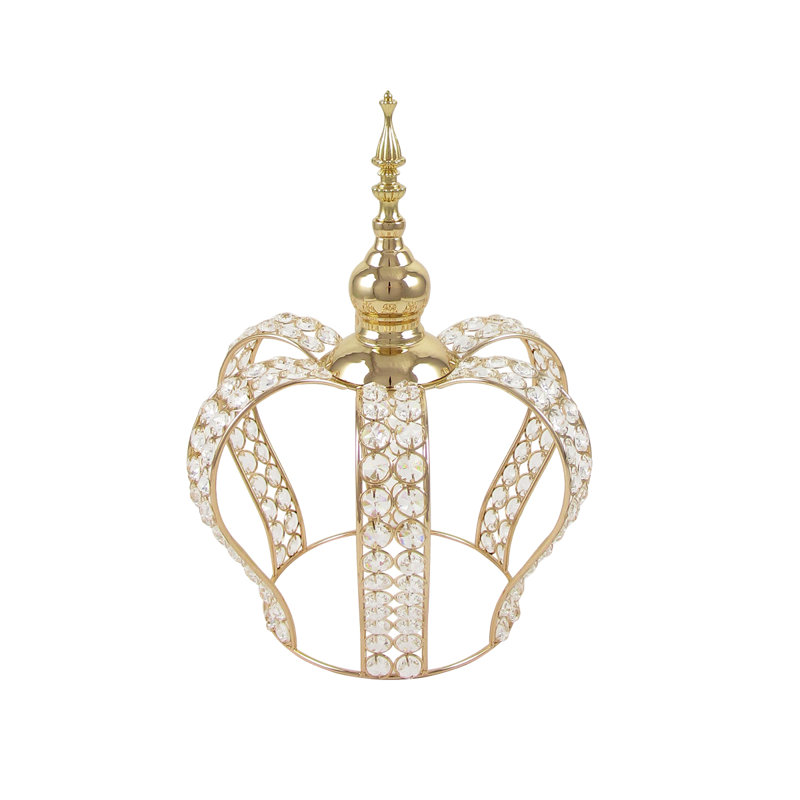 Centre de table Gafford Cuvier, H 14,75 po x l 11,25 po x P 11,25 po, Doré