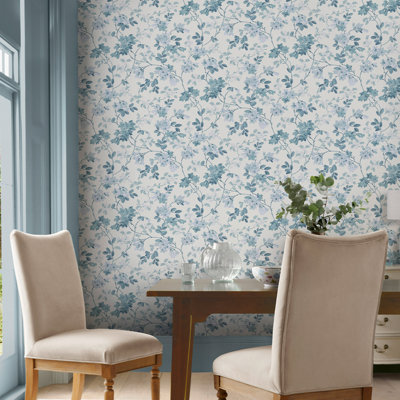 Papier peint Laura Ashley Yewland Seaspray