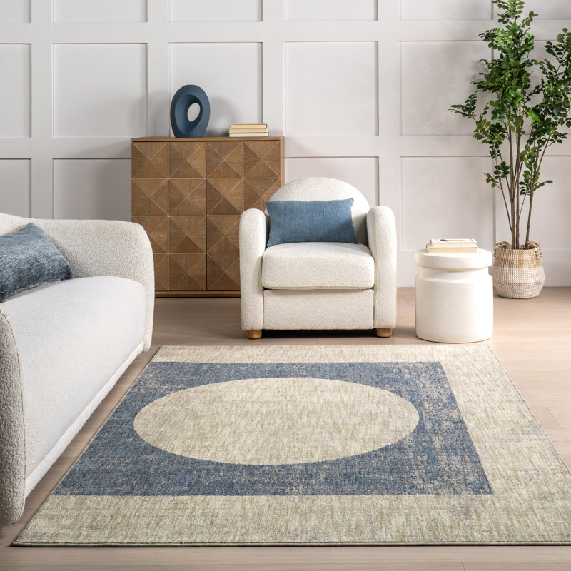 Tapis Nyra Mid-Century, Rectangle de 5 pi x 8 pi