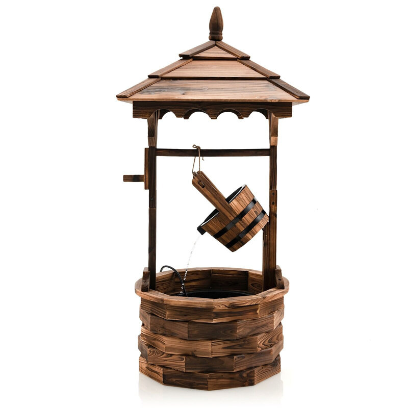 Outdoor Wood Fountain