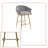 Glam Tufted Bar Stools (Set of 2) -  Upholstered Counter Stools with Gold Metal Legs for Kitchen & Ba-315285410