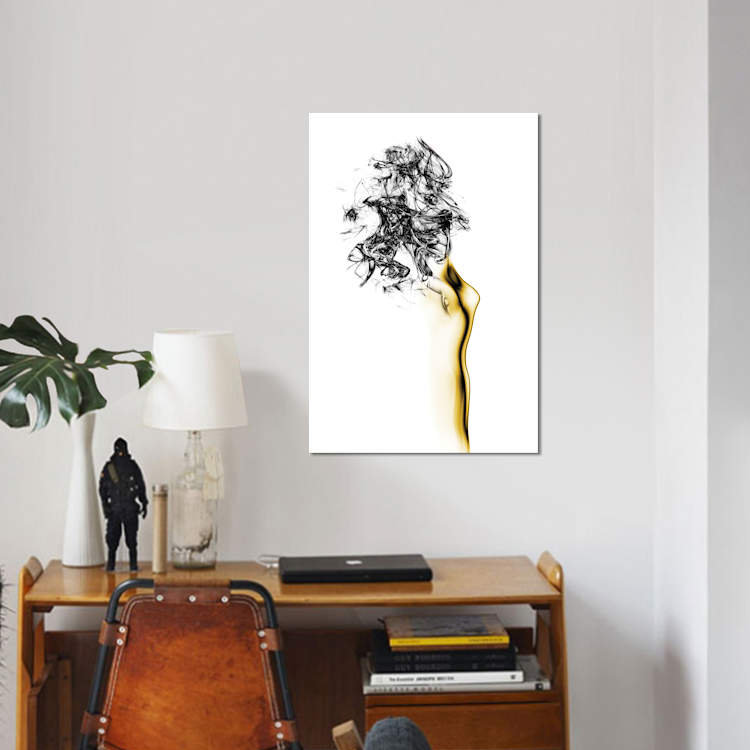 «Nake II», impression sur toile, H 12 po x l 8 po x P 0,75 po, Toile tendue, Pas de tapis