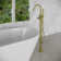 Single Handle Floor Mounted Freestanding Tub Filler Trim