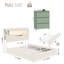 Ensemble de chambre à coucher rembourrée avec rangement 3 pièces-685321953-685321956