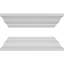 Ensemble de colonnes encastrées carrées classiques en PVC non capitonnés Craftsman Classic Crown Capital & Crown Base-36091975