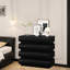 Commode de chambre à coucher à 8 tiroirs, structure noire pour une utilisation quotidienne, style moderne minimaliste avec construction