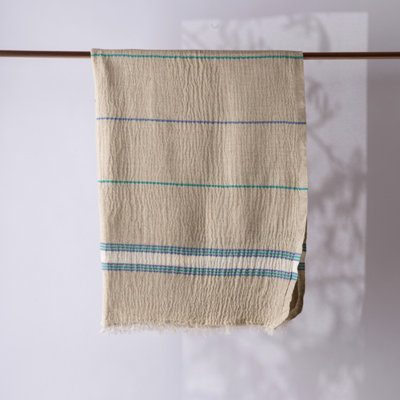 Hand loomed Muslin Linen Beach Towel