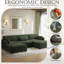 Canapé modulaire en velours côtelé Maelina -107665275-107665276