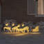 vidaXL LED Reindeers Fabric-552343327