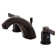 Kingston Brass NuvoFusion Two-Handle 3-Hole Deck Mount Widespread Bathroom Faucet with Retail Pop-Up Drain